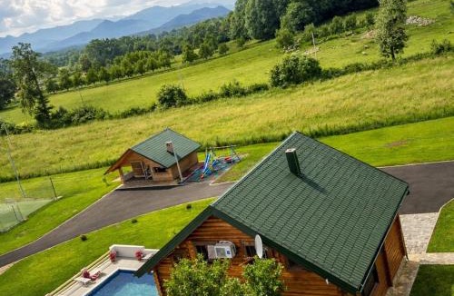 Gospic Villa | Log Cabin Valley - Private Villa with Pool