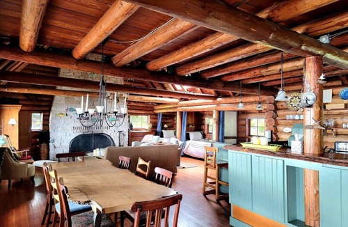 Hansville Cabin | Log cabin w/private beach, Sound views