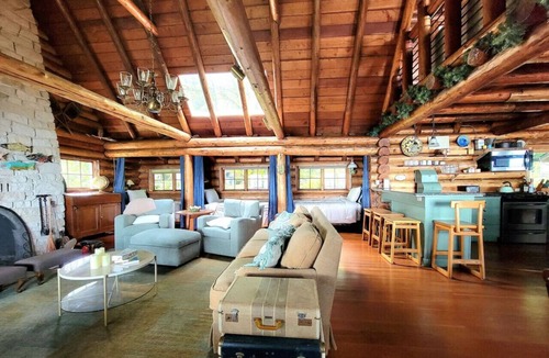 Hansville Cabin | Log cabin w/private beach, Sound views