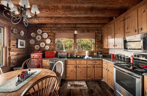 Paw Paw Cabin | Log cabin w/river access & fireplace