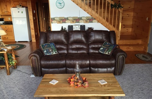 Errol Ski Chalet | Log Chalet Overlooking Pond and Mountain Sunset Views!