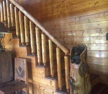 Yellville House | LOG HOME CANINE RETREAT with DOG ART COLLECTION