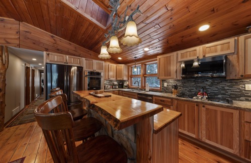 Warrensburg House | Log home mins from Lake George, w/heated salt water pool and hot tub!