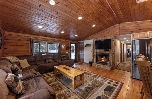 Warrensburg House | Log home mins from Lake George, w/heated salt water pool and hot tub!