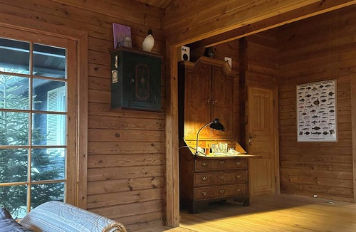 Sjllands Odde House | Log house in the first row at the Sejerø Bay