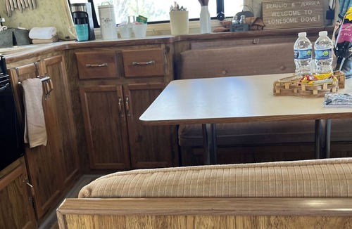 Sweetwater House | Lonesome Dove a Vintage 1-bedroom camper with large covered deck pet friendly