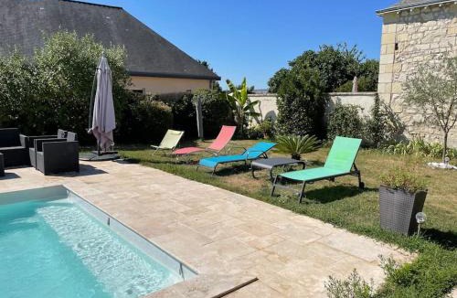 Bourgueil House | Longère avec piscine chauffée et cheminée