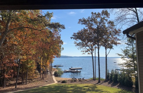 Eatonton House | Long lake views. Sandy, shallow beach great for kids!