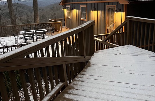 Elk Park House | Long range views. Sleeps 10! Hot tub, game tables and close to everything!