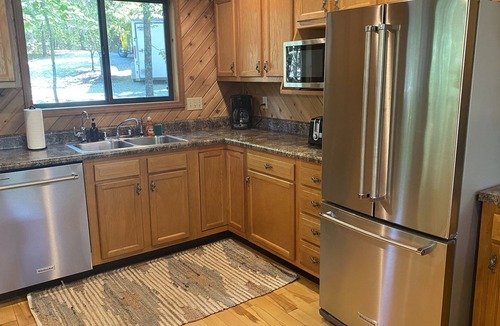Wright City Ski Chalet | Longhorn Lakeside Chalet by Sarah Bernard, Private Dock and Fire Pit