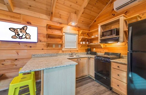 Bryan Cabin | Look No Further! Full Kitchen, Outdoor Swimming Pool, Pets are Allowed Here