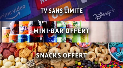 Notre-Dame-Limite Hotel | Love Room du Mont d'Or - Baignoire SPA - Minibar offert