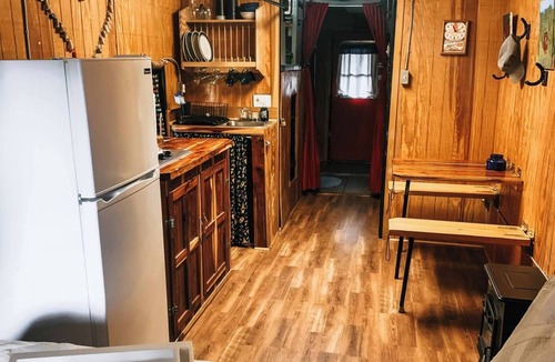 Marietta Cabin | Love Train Caboose - an authentic 1949 Missouri Pacific Caboose