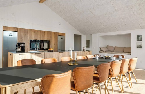 Torup Strand House | Lovely 16-person luxury house with activity room, outdoor hot tub and outdoor.