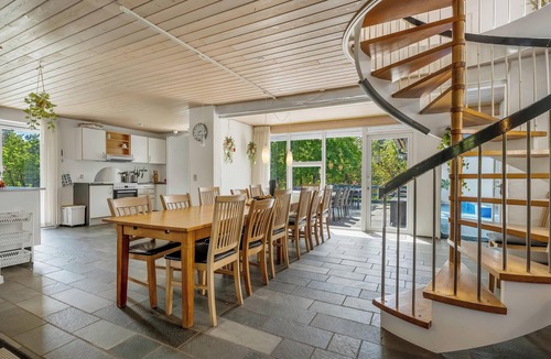Agger House | Lovely 16-person pool house with spa, sauna and large terrace
