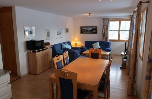 Riom-Parsonz Apartment | Lovely apartment for 8 guests with WIFI, TV, terrace, pets allowed and panoramic view