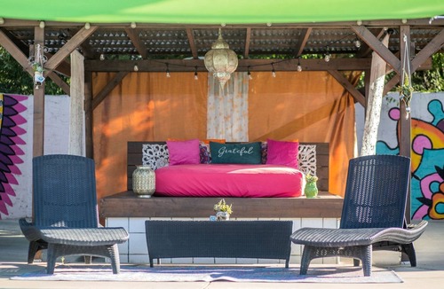 El Cajon House | Lovely Glamping Tent for Three with a Shared Pool near Lakeside, California