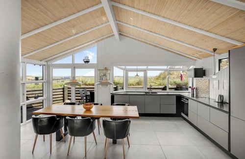 Houvig Strand Cottage | Lovely holiday home with outdoor spa and outdoor sauna located with a unique view in Houvig 1034