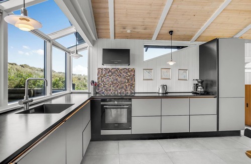 Houvig Strand Cottage | Lovely holiday home with outdoor spa and outdoor sauna located with a unique view in Houvig 1034