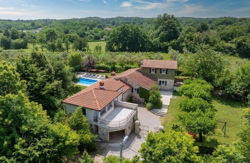 Sveta Nedelja House | Lovely Holiday House in Ružići with Open Fireplace