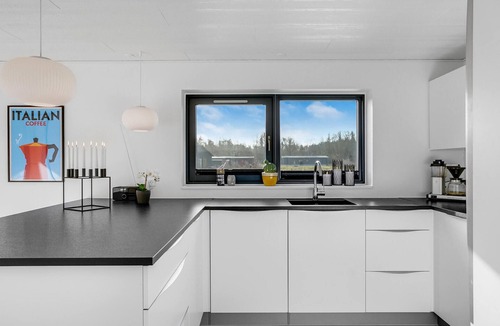 Fjellerup Strand House | Lovely home in Glesborg with kitchen