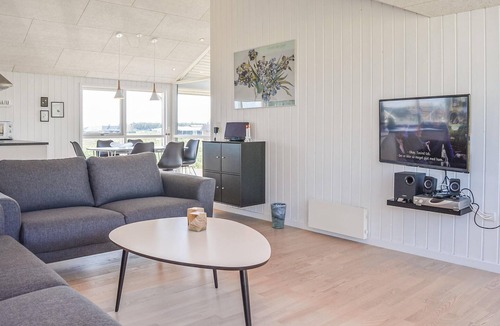 Vrist Strand House | Lovely home in Harboøre with sauna