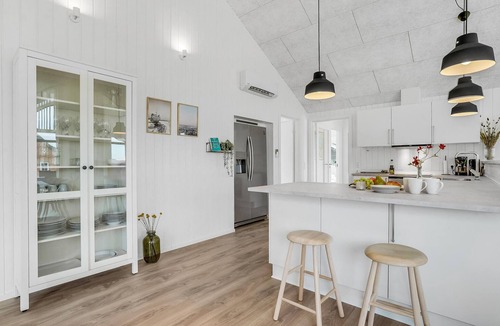 Vrist Strand House | Lovely home in Harboøre with sauna
