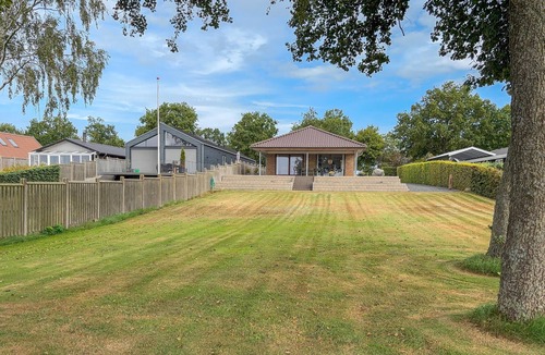Sunds House | Lovely home in Sunds with house sea view