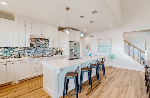 Gilchrist House | Lovely panoramic ocean-view home with direct beach access & wraparound deck