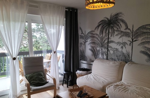Sainte-Cecile-Plage Apartment | Lovely T2 with garden by the sea