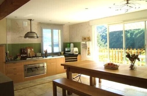 Vaujany Ski Chalet | Lovely village house with a view of lake and mountain VAUJANY on the other side Alpe d'Huez