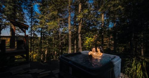 Pointe-au-Chene Ski Chalet | LoveNestChalet - Romantic with Private Hot Tub & Fireplace