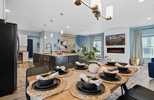 Butte Des Morts House | Lux Designer Lakefront Home with Views, Firepit, Dock, Kayaks, and up to 2 Dogs