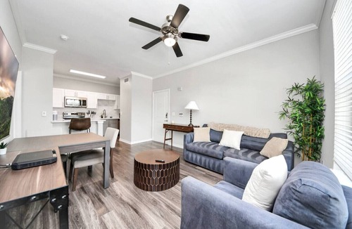 Egypt Apartment | LUX Resort-Inspired 2BR | Near Houston | Pool, Gym
