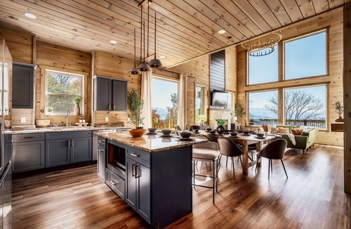 Sevierville Cabin | LuxCabin with Stunning Views 🍂 Indoor Heated Pool
