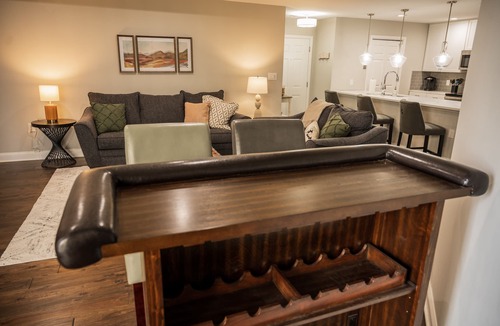 Greenville Downtown Apartment | Luxe 2BR/2BA Condo 1 Block from Main St w/Balcony