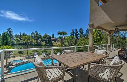 Grants Pass House | Luxe Getaway with Riverfront Views in Grants Pass!