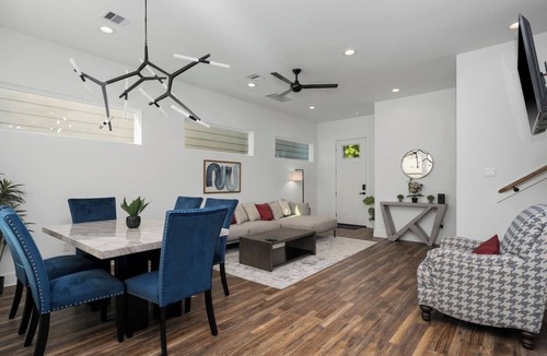 Northside House | Luxe Home - Modern Retreat, 1 Exit from Downtown