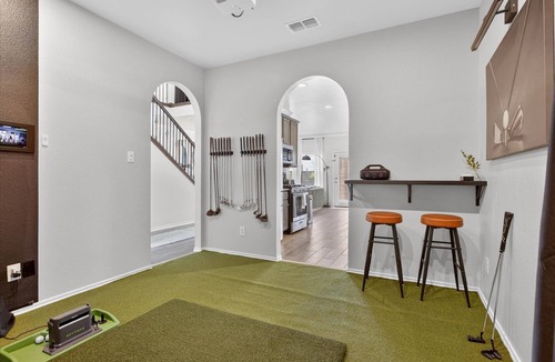 Royse City House | Luxe House Stay w Glamping, Pool, Golf Sim, Cinema