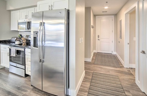 Manistee Condo | Luxe Manistee Condo w/Balcony & River Views!