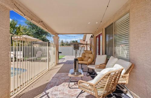 Arizona Skyline Community House | Luxe Mesa Home with Pool, Yard, Game Room