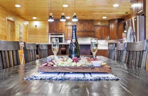 Morganton Cabin | Luxe Mountain Resort - Heated Pool & 12ft Hot Tub