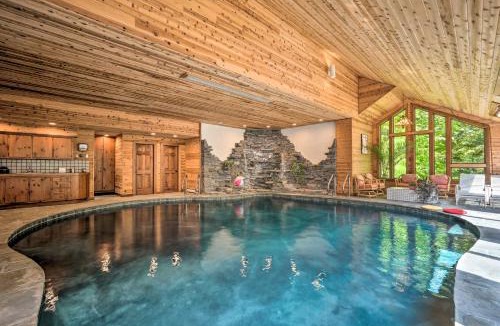 Plymouth House | Luxe Plymouth Chalet w/Indoor Pool & 3 Decks!