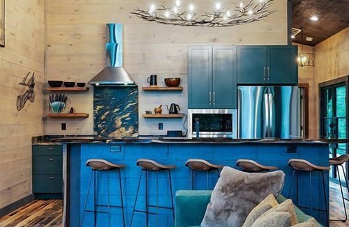 Hidden Lake Cabin | LUXE TREEhouse with amazing view! Perfection! Romantic paradise! Sauna! Slide!