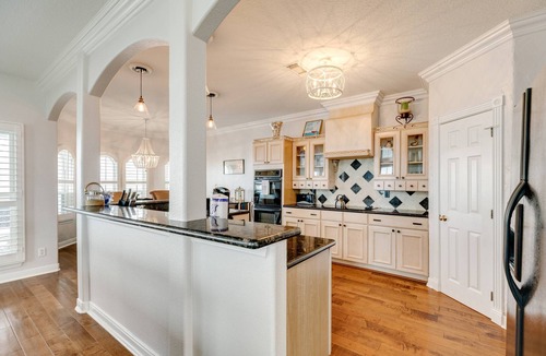Jamaica Beach House | Luxe Waterfront Home at Jamaica Beach | Heated Pool & Spa |1 Dog OK | Bayfront | 3min to Beach