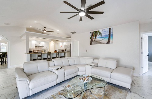 Gulf Cove House | Luxe Waterfront Oasis w/Dock, Heated Pool & Spa!