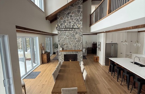 Orford Ski Chalet | Luxurious 4 Bedroom Lakehouse, Ski, Outdoor, Double sided Fireplace