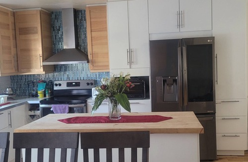 Blainville House | Luxurious Bedroom with Queen Bed & Full Bath.n