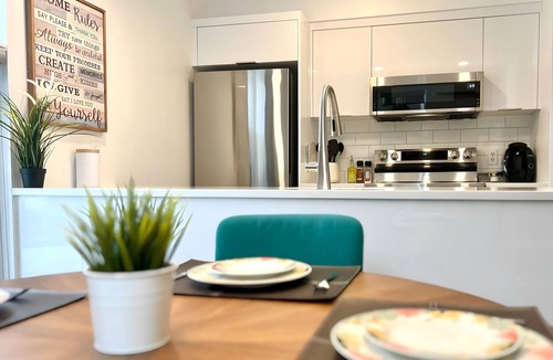 Magog Apartment | Luxurious condo in downtown Magog with wood fireplace and pool