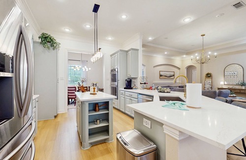 Sachse House | Luxurious home w/sparkling private pool, large yard w/games, & Pack N Play